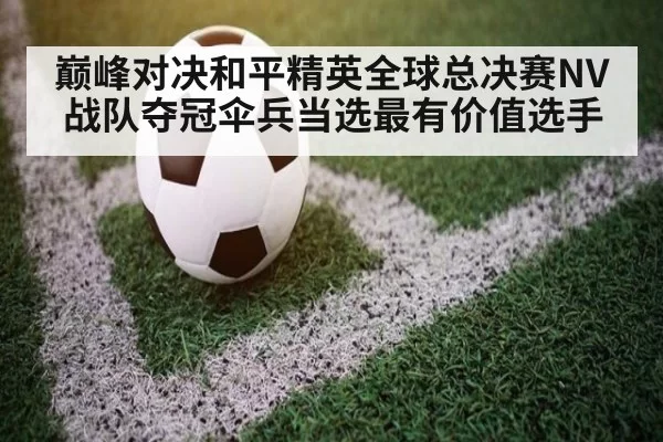 巅峰对决和平精英全球总决赛NV战队夺冠伞兵当选最有价值选手